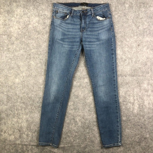 Frye Womens Skinny Jeans Sz 4 Blue Medium Wash Mid Rise Stretch Casual - Picture 1 of 11